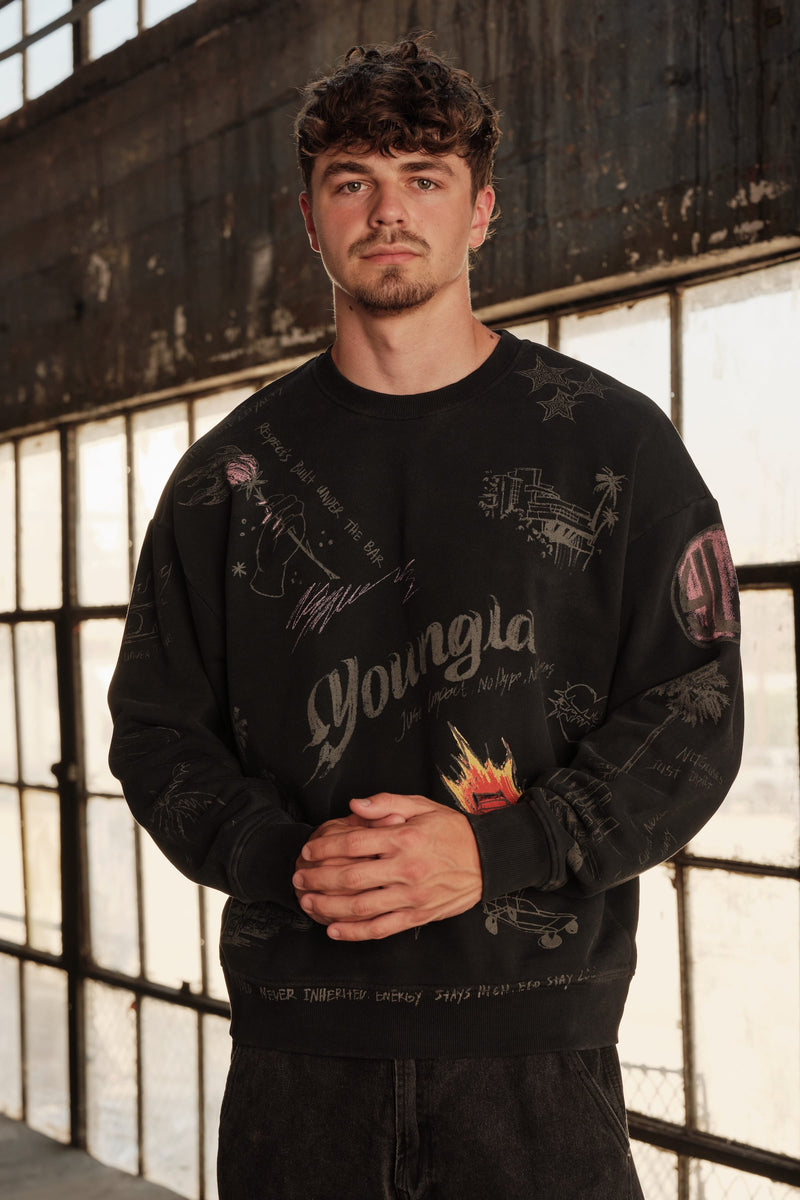 5178 - LA Sketch Crewnecks