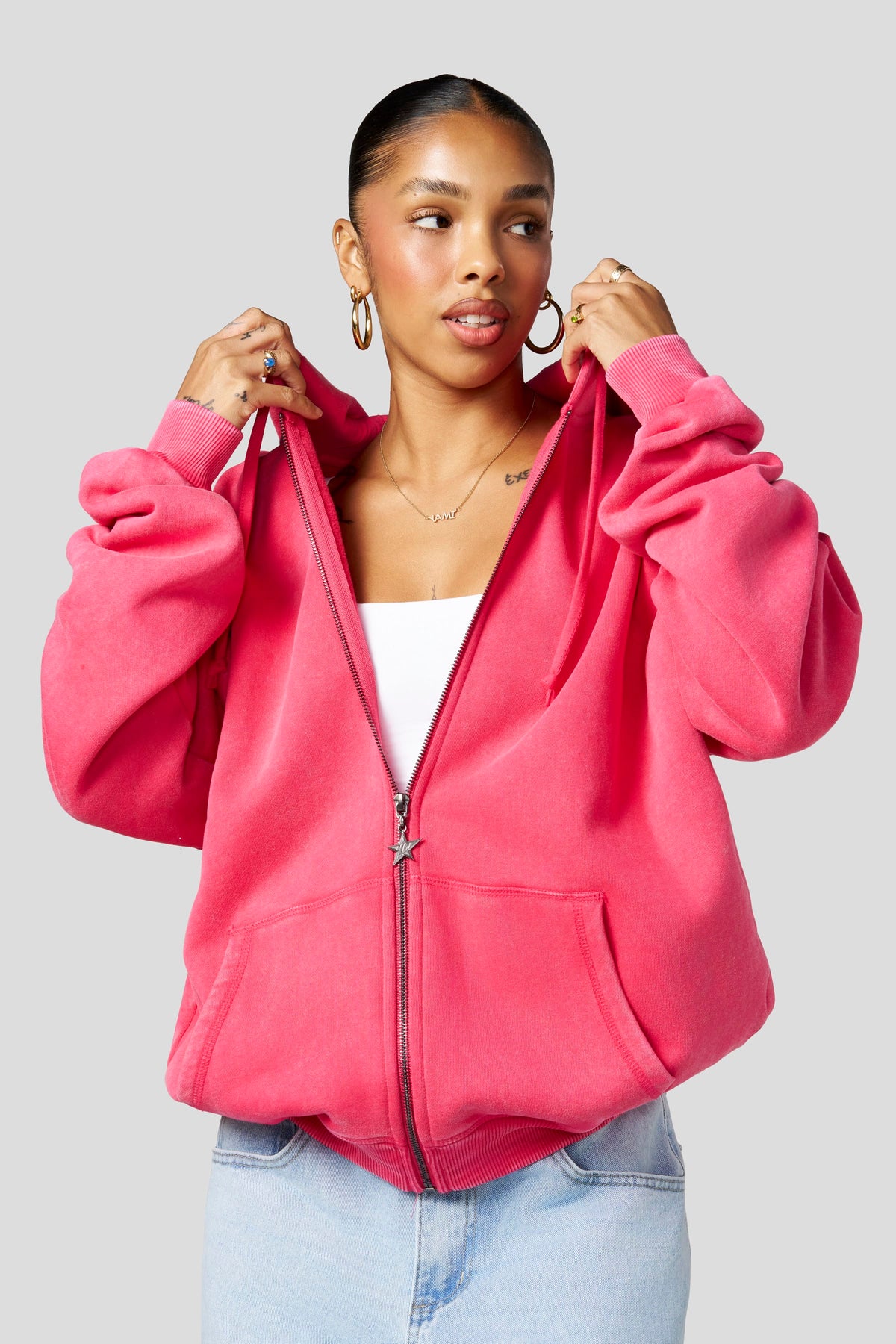 W533 Flashback Zip Hoodie