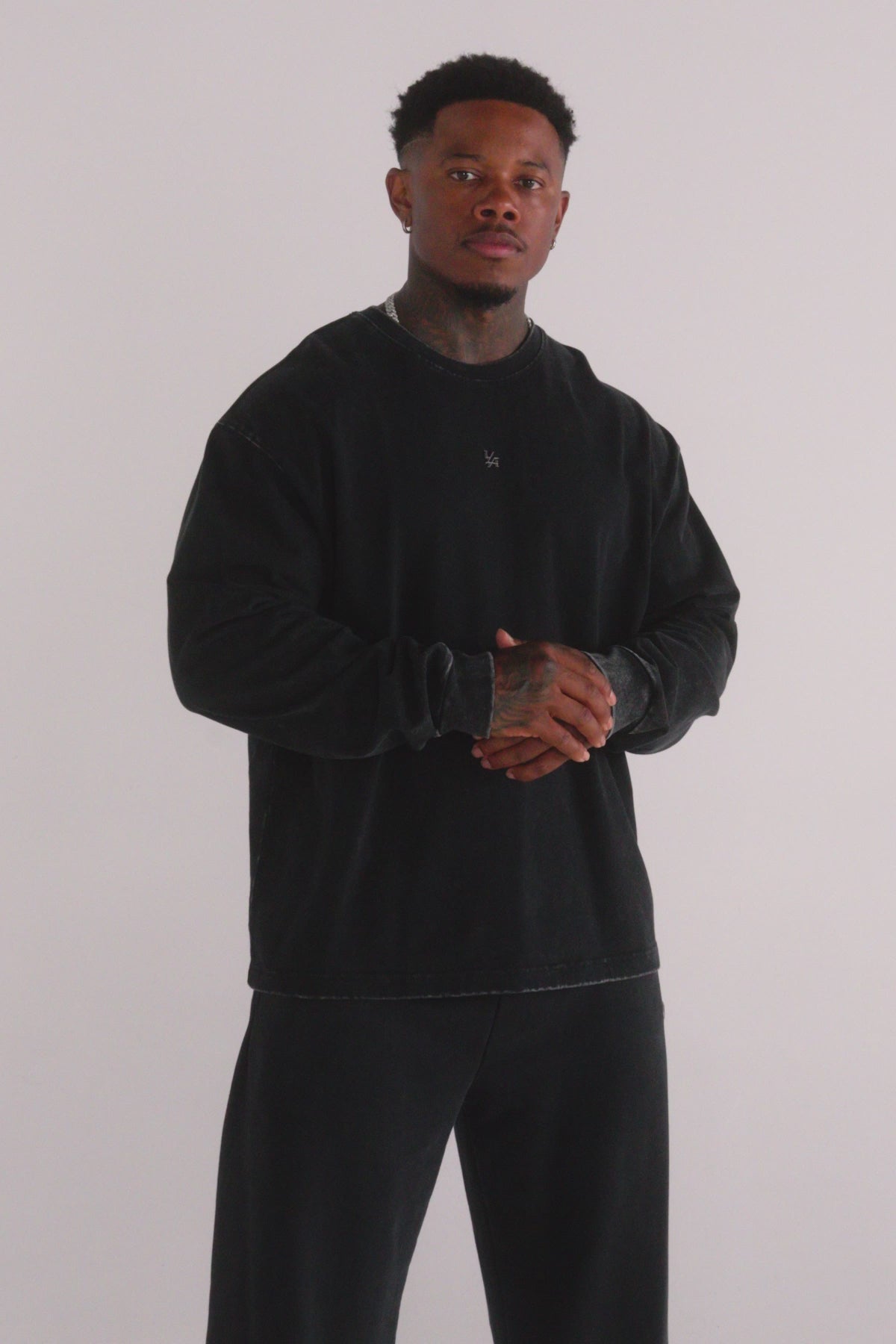 8001 - Elevated Essentials - Longsleeves -  Midweight cotton long sleeve with ribbed cuffs and minimal 'Elevated' branding. Durable, comfortable, and perfect for year-round wear.